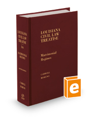 Matrimonial Regimes, 5th (Vol. 16, Louisiana Civil Law Treatise Series)