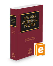 New York Matrimonial Practice, 2024 ed.