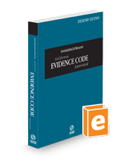 Imwinkelried & Menaster California Evidence Code Annotated, 2024 ed. (California Desktop Codes)