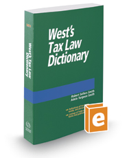 cover of West's Tax Law Dictionary