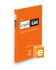 The Legal List: Research on the Internet, 2021-2022 ed.