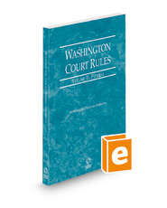Washington Court Rules - Federal, 2023 ed. (Vol. II, Washington Court Rules)