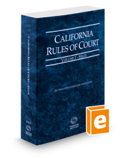 California Rules Of Court State 2018 Legal Solutions