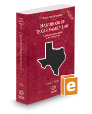 Handbook Of Texas Family Law 2017 2018 Legal Solutions