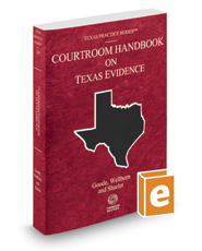 Courtroom Handbook On Texas Evidence, 2... | Legal Solutions