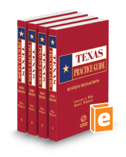 Business Transactions, 2023 ed. (Texas Practice Guide)