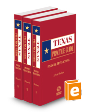 Financial Transactions, 2023-2024 ed. (Texas Practice Guide)
