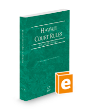 Hawaii Court Rules - Federal, 2023 ed. (Vol. II, Hawaii Court Rules)
