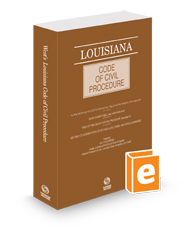 Louisiana Code of Civil Procedure, 2024 ed.