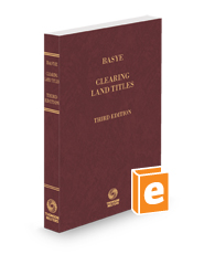 Basye Clearing Land Titles, 3d, 2023-2024 ed.
