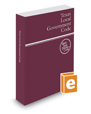 Texas Local Government Code 2018 Ed Legal Solutions