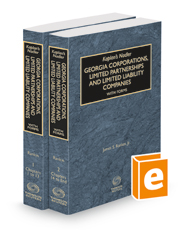 Kaplan's Nadler Georgia Corporations, Limited Partnerships and Limited Liability Companies with Forms, 2022-2023 ed.