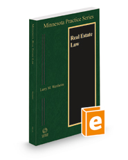 Real Estate Law, 2021-2022 ed. (Vol. 25, Minnesota Practice Series)