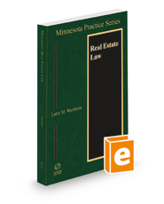 Real Estate Law, 2022-2023 ed. (Vol. 25, Minnesota Practice Series)