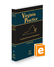 Landlord-Tenant Handbook, 2024-2025 ed. (Vol. 8, Virginia Practice Series)