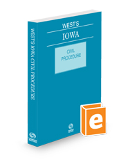 West's Iowa Civil Procedure, 2024 ed.