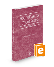 South Dakota Court Rules - Federal, 2024 ed. (Vol. II, South Dakota Court Rules)