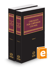 Checklists for Corporate Counsel, 2024 ed.
