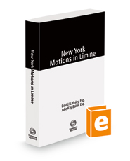 New York Motions in Limine, 2022 ed.