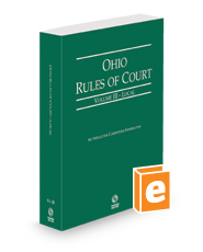 Ohio Rules of Court - Local, 2024 ed. (Vol. III, Ohio Court Rules)