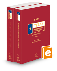 Beyer’s Texas Property Code Annotated, 2022 ed. (Texas Annotated Code Series)