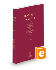 Tennessee Summary Judgment and Related Termination Motions, 2022 ed. (Vol. 24, Tennessee Practice Series)