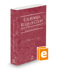 California Rules of Court - Federal Bankruptcy Courts, 2022 ed. (Vol. IIA, California Court Rules)