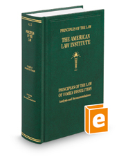 ALI Principles of the Law of Family Dissolution: Analysis and Recommendations
