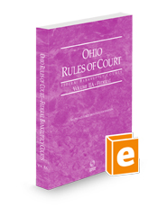 Ohio Rules of Court - Federal Bankruptcy Court, 2025 ed. (Vol. IIA, Ohio Court Rules)