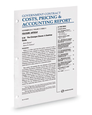 Government Contract Costs, Pricing and Accounting Report