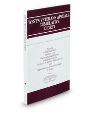 West's® Veterans Appeals Cumulative Digest (Key Number Digest®)
