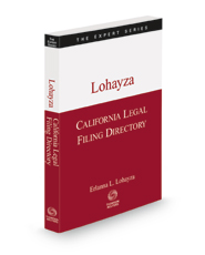 California Legal Filing Directory, Fall 2022 ed. (The Expert Series)