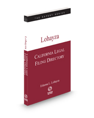 California Legal Filing Directory, Spring 2023 ed. (The Expert Series)