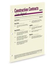 Construction Contracts Law Report