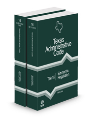Economic Regulation, 2024 ed. (Title 16, Texas Administrative Code)