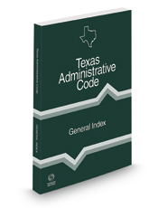 General Index, 2022 ed. (Texas Administrative Code)