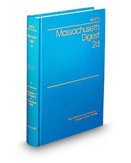 West's® Massachusetts Digest, 2d (1933-Date) (Key Number Digest®)