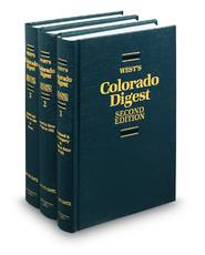 West's® Colorado Digest, 2d (Key Number Digest®)