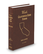 Education, 5th (West's® California Code Forms)