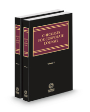 Checklists for Corporate Counsel, 2023 ed.