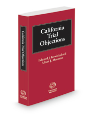 California Trial Objections, 2020-2021 ed.