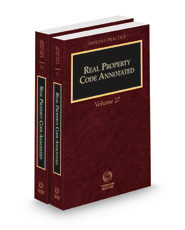 Real Property Code Annotated, 2021-2022 ed. (Vol. 27-27A, Indiana Practice Series)