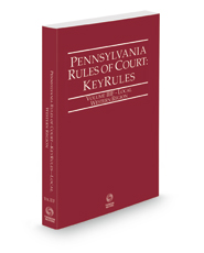 Pennsylvania Rules of Court - Local Western KeyRules, 2022 revised ed. (Vol. IIIF, Pennsylvania Court Rules)