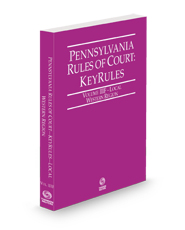 Pennsylvania Rules of Court - Local Western KeyRules, 2024 revised ed. (Vol. IIIF, Pennsylvania Court Rules)