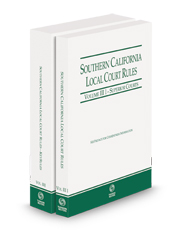 Southern California Local Court Rules - Superior Courts and KeyRules, 2023 revised ed. (Vols. IIIi & IIIJ, California Court Rules)