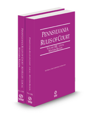 Pennsylvania Rules of Court - Local Western and Local Western KeyRules, 2024 revised ed. (Vols. IIIE & IIIF, Pennsylvania Court Rules)