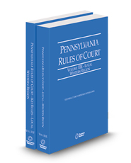 Pennsylvania Rules of Court - Local Western and Local Western KeyRules, 2025 ed. (Vols. IIIE & IIIF, Pennsylvania Court Rules)