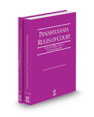 Pennsylvania Rules of Court - Local Central and Local Central KeyRules, 2023 revised ed. (Vols. IIIA & IIIB, Pennsylvania Court Rules)
