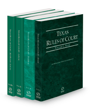Texas Rules of Court - State, Federal, Local and Local KeyRules, 2022 ed. (Vols. I-IIIA, Texas Court Rules)