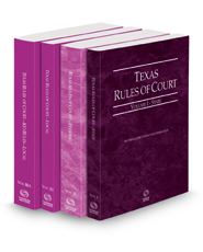 Texas Rules of Court - State, Federal, Local and Local KeyRules, 2023 ed. (Vols. I-IIIA, Texas Court Rules)